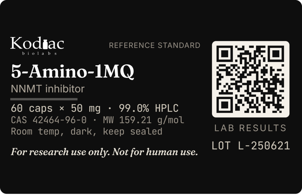 5-Amino-1MQ label, Kodiac biolabs