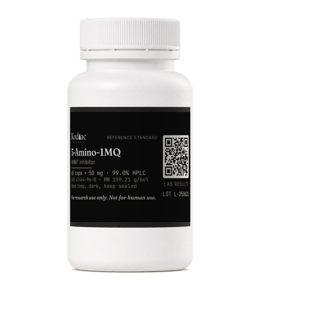 5-Amino-1MQ product shot, Kodiac biolabs