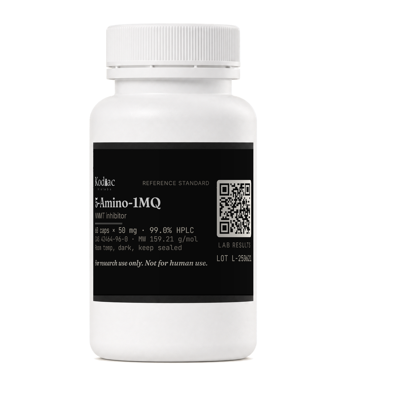 5-Amino-1MQ product shot, Kodiac biolabs