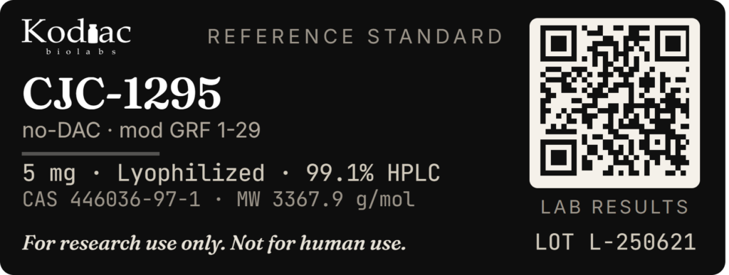 CJC-1295 no DAC label, Kodiac biolabs